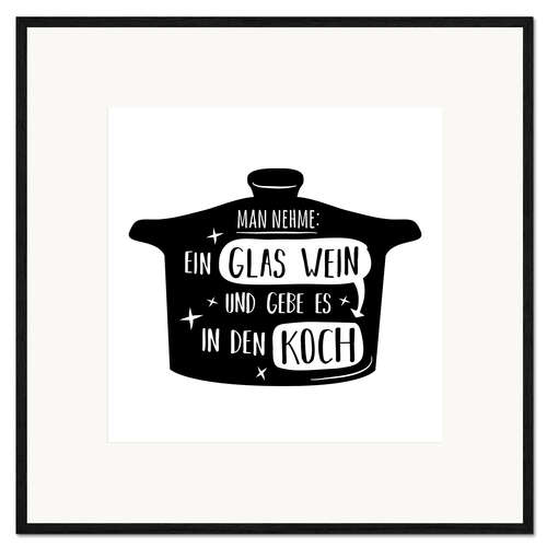 Innrammet kunsttrykk Rezept für Wein