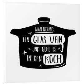 Magnettafel Rezept für Wein