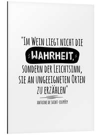 Magnettafel Im Wein liegt nicht die Wahrheit...