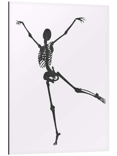 Aluminium print Dancing Skeleton III