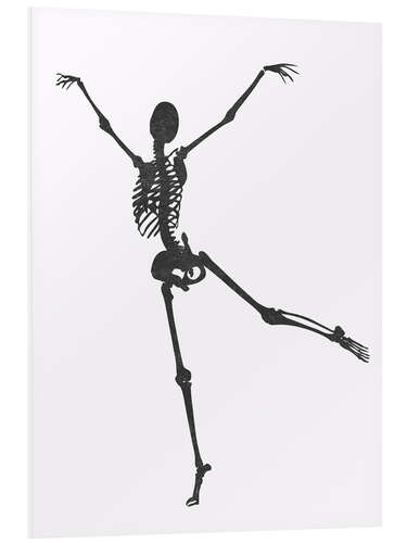 Foam board print Dancing Skeleton III