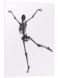 Foam board print Dancing Skeleton III