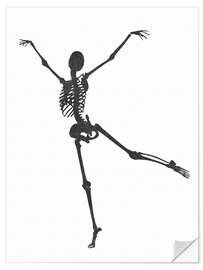 Vinilo para la pared Dancing Skeleton III