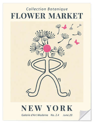 Wall sticker Flower Market New York III