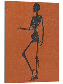 Aluminium print Halloween skeleton