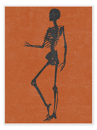 Poster Halloween skeleton