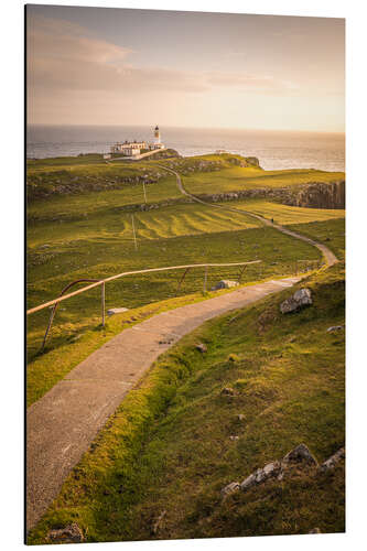 Aluminiumsbilde Path to Neist Point Lighthouse, Isle of Skye, Scotland