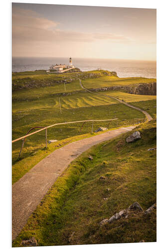 Tableau en PVC Path to Neist Point Lighthouse, Isle of Skye, Scotland