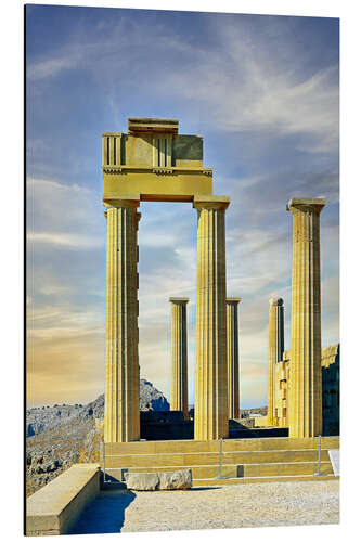 Aluminium print Acropolis in Rhodes