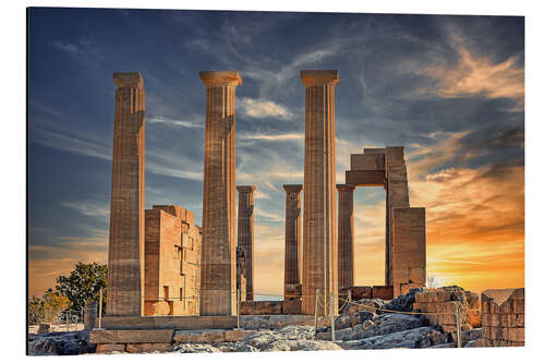 Tableau en aluminium Acropolis in Rhodes I