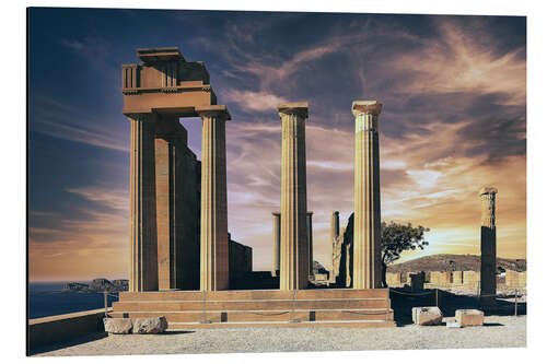 Tableau en aluminium Acropolis in Rhodes