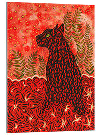 Gallery print Black Cat in the Garden