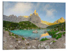 Aluminium print Sorapis Dolomiten Lake