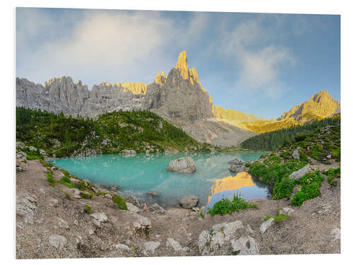 Cuadro de PVC Sorapis Dolomiten Lake