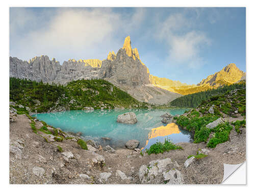 Vinilo para la pared Sorapis Dolomiten Lake