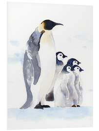 Foam board print Emperor Penguins I