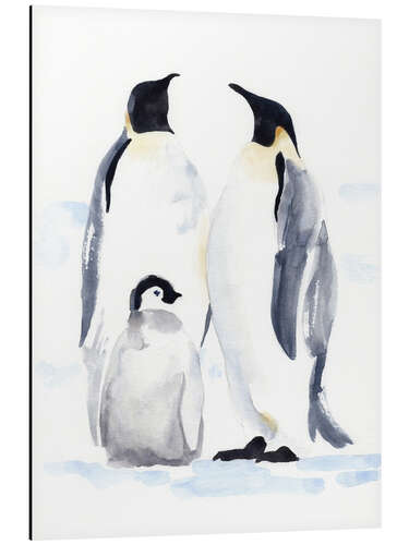 Tableau en aluminium Emperor Penguins II