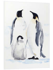 Foam board print Emperor Penguins II