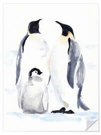 Wall sticker Emperor Penguins II