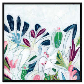 Gerahmter Kunstdruck Tropische Spur II