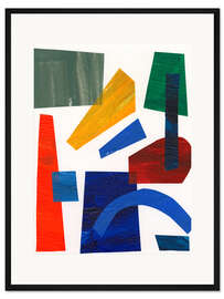 Gerahmter Kunstdruck Bunte Formen I