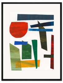 Gerahmter Kunstdruck Bunte Formen II