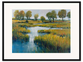 Gerahmter Kunstdruck Sumpflandschaft III
