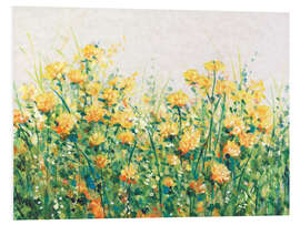 Foam board print Blooming garden III