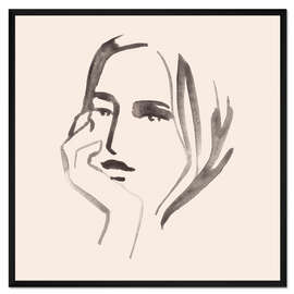 Gerahmter Kunstdruck Gesichter IV