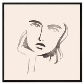 Gerahmter Kunstdruck Gesichter IV