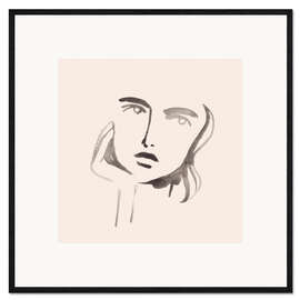 Framed art print Face Shapes IV