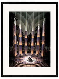 Framed art print Night music