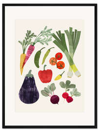 Gerahmter Kunstdruck Garten-Angebot I - Victoria Barnes