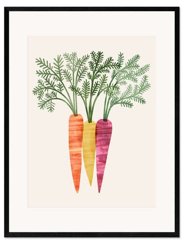 Impression artistique encadrée Organic Veg III