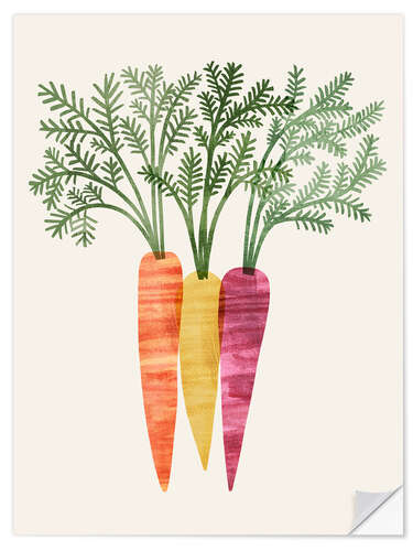 Selvklebende plakat Organic Veg III