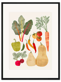 Gerahmter Kunstdruck Garten-Angebot II - Victoria Barnes