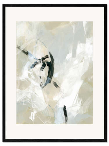 Impression artistique encadrée Scribbled veil I.
