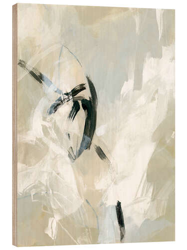 Tableau en bois Scribbled veil I.