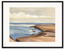 Gerahmter Kunstdruck Tage am Meer II