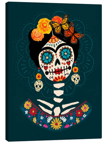 Canvastavla Bright Day of the Dead II