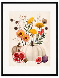 Gerahmter Kunstdruck Herbstbotanik I