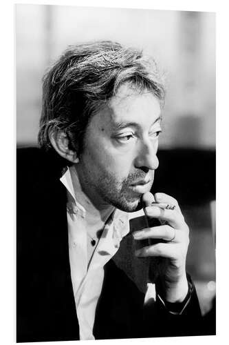 Hartschaumbild Serge Gainsbourg, 1978