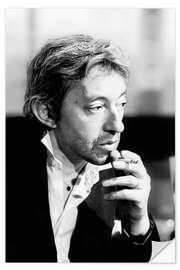 Självhäftande poster Serge Gainsbourg, 1978