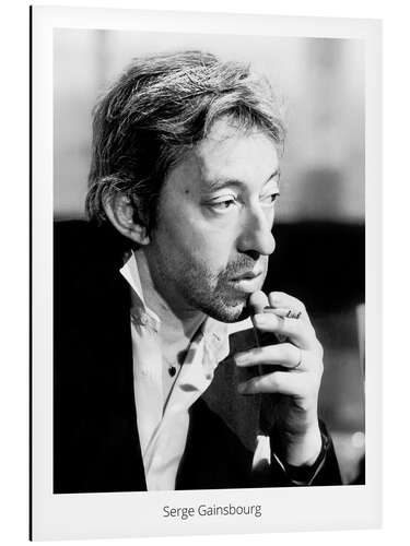 Aluminium print Serge Gainsbourg, 1978