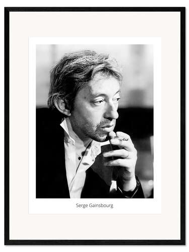 Framed art print Serge Gainsbourg, 1978