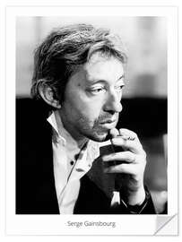 Självhäftande poster Serge Gainsbourg, 1978