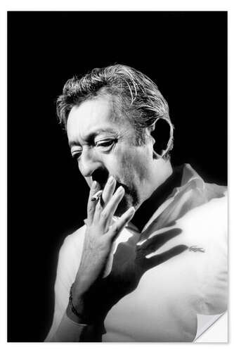 Naklejka na ścianę Serge Gainsbourg, 1989