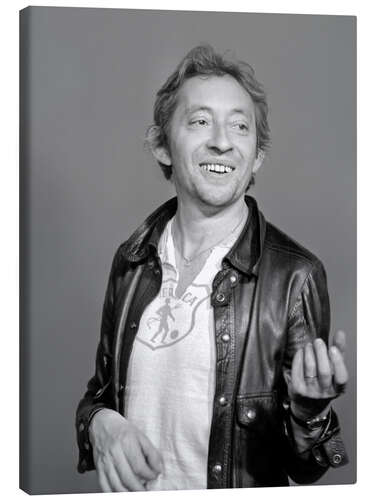 Canvas print Serge Gainsbourg, 1974