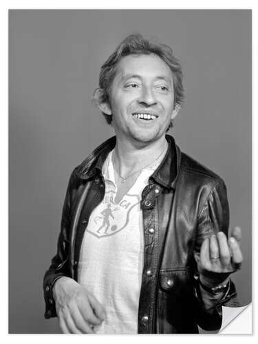 Sticker mural Serge Gainsbourg, 1974