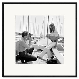 Impresión de arte enmarcada Serge Gainsbourg and Jane Birkin, 1969